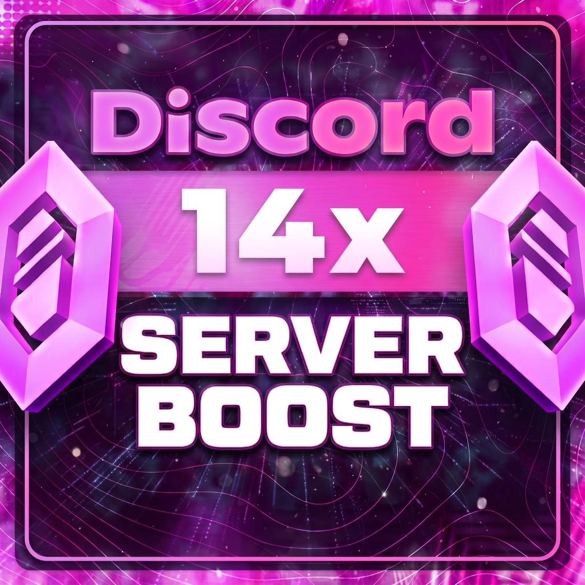 Discord Server Boost - 14x (1-3 aylıq)